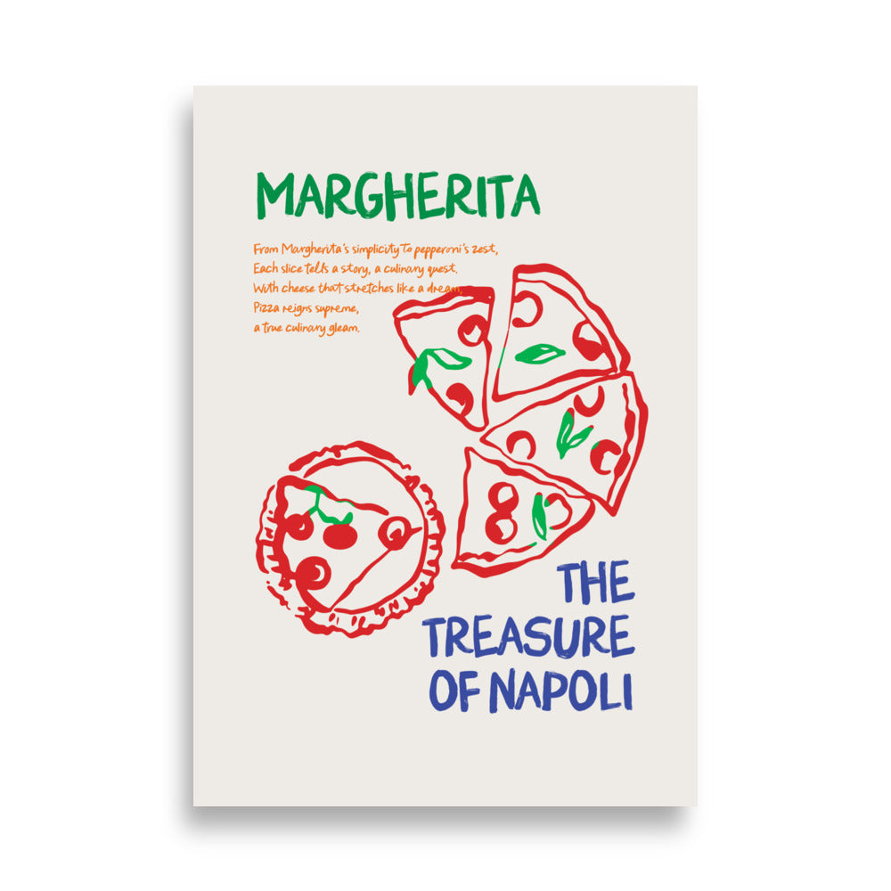 Margherita, skatten i Napoli | Veska 70×100 cm