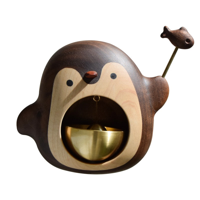 Massivt trä söt hängande dörrklocka | Veska