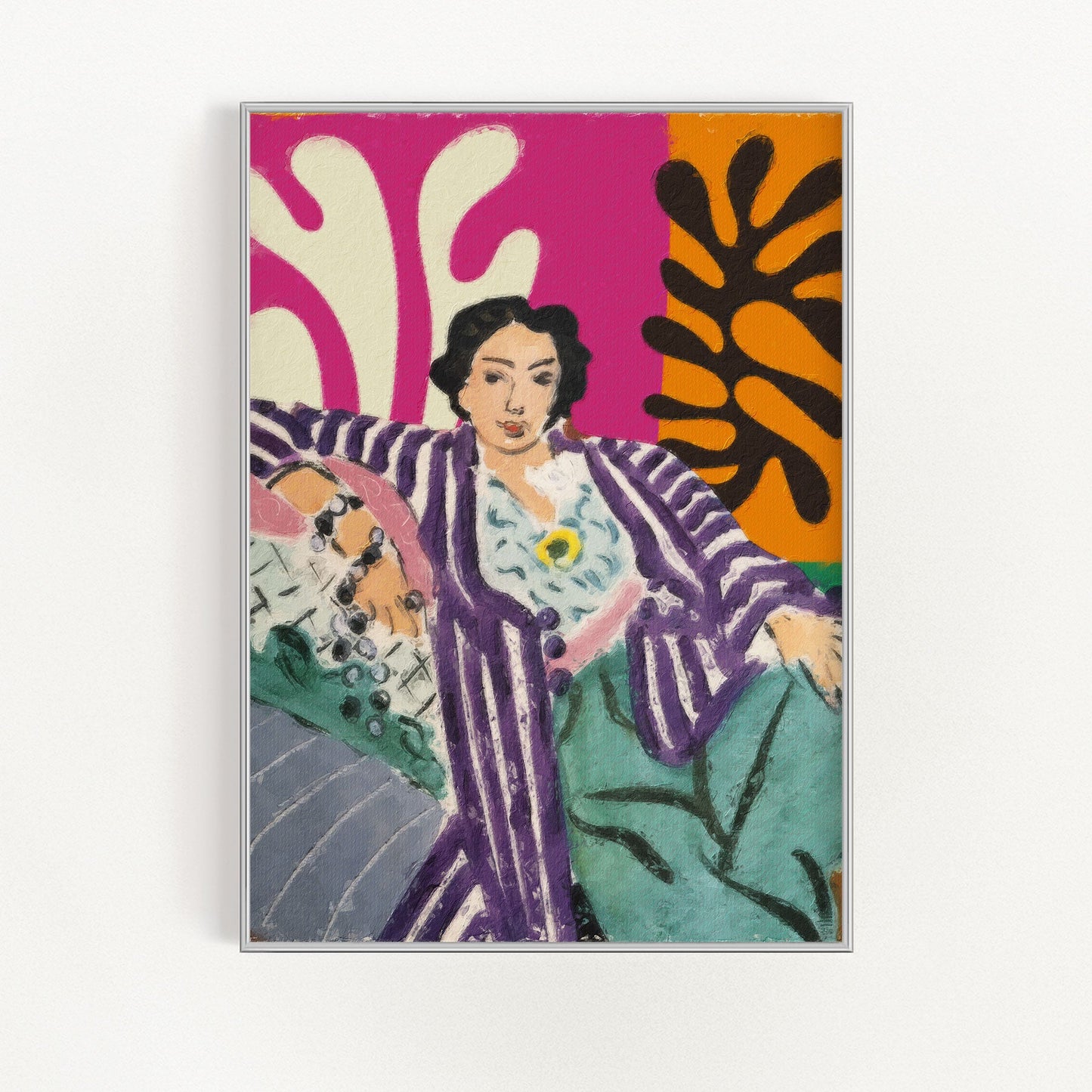 Matisse - Kvinna i en lila kappa | Veska 21×30 cm