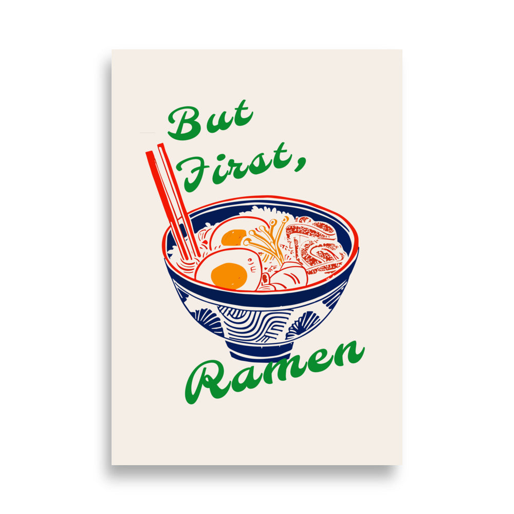 Men Först, Ramen | Veska 70×100 cm