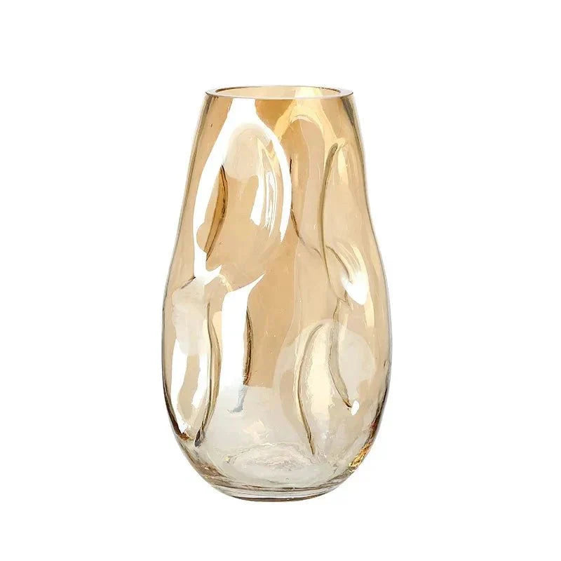 Mer modern minimalist abstrakt färgad glasvas | Veska