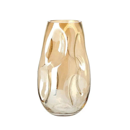 Mer modern minimalist abstrakt färgad glasvas | Veska