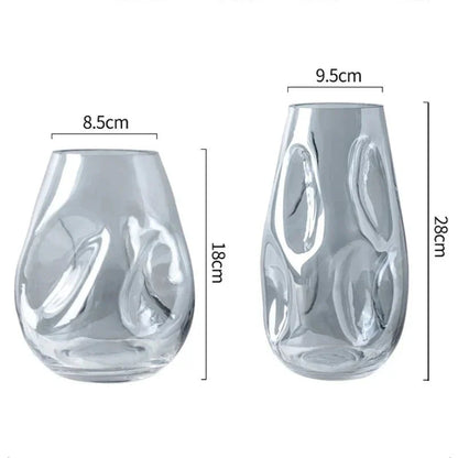 Mer modern minimalist abstrakt färgad glasvas | Veska