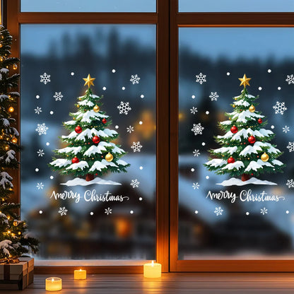 Merry Glow 3D Julgran Klistermärke | Veska
