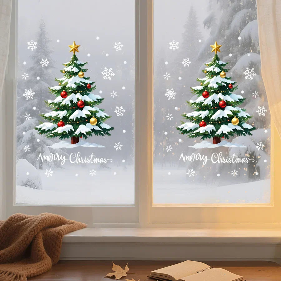 Merry Glow 3D Julgran Klistermärke | Veska