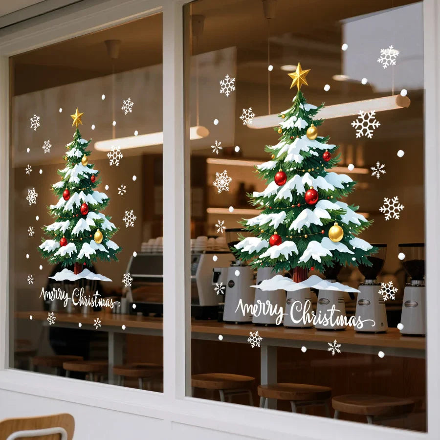 Merry Glow 3D Julgran Klistermärke | Veska