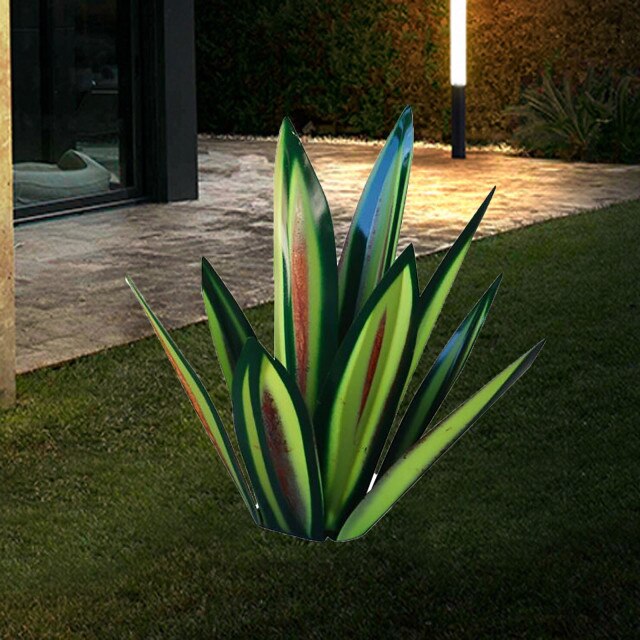 Metall Dekorativ Utomhus Cactus | Veska Grön