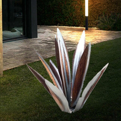 Metall Dekorativ Utomhus Cactus | Veska Silver
