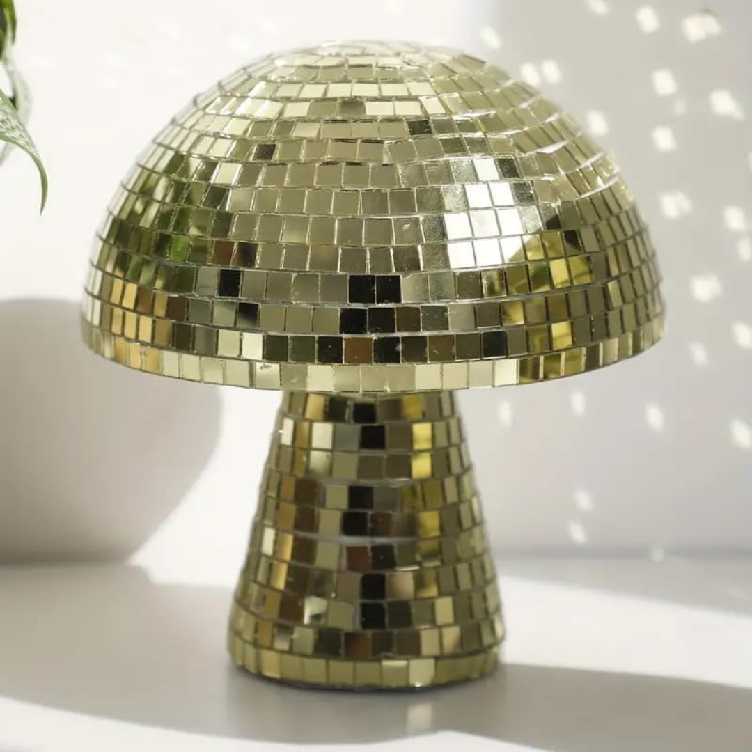 Metallisk Disco Bordslampa Svampdesign | Veska