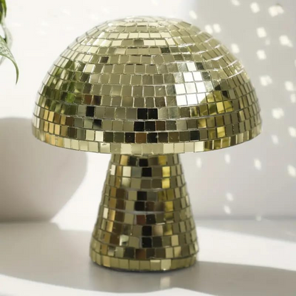 Metallisk Disco Bordslampa Svampdesign | Veska