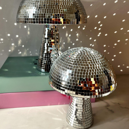 Metallisk Disco Bordslampa Svampdesign | Veska