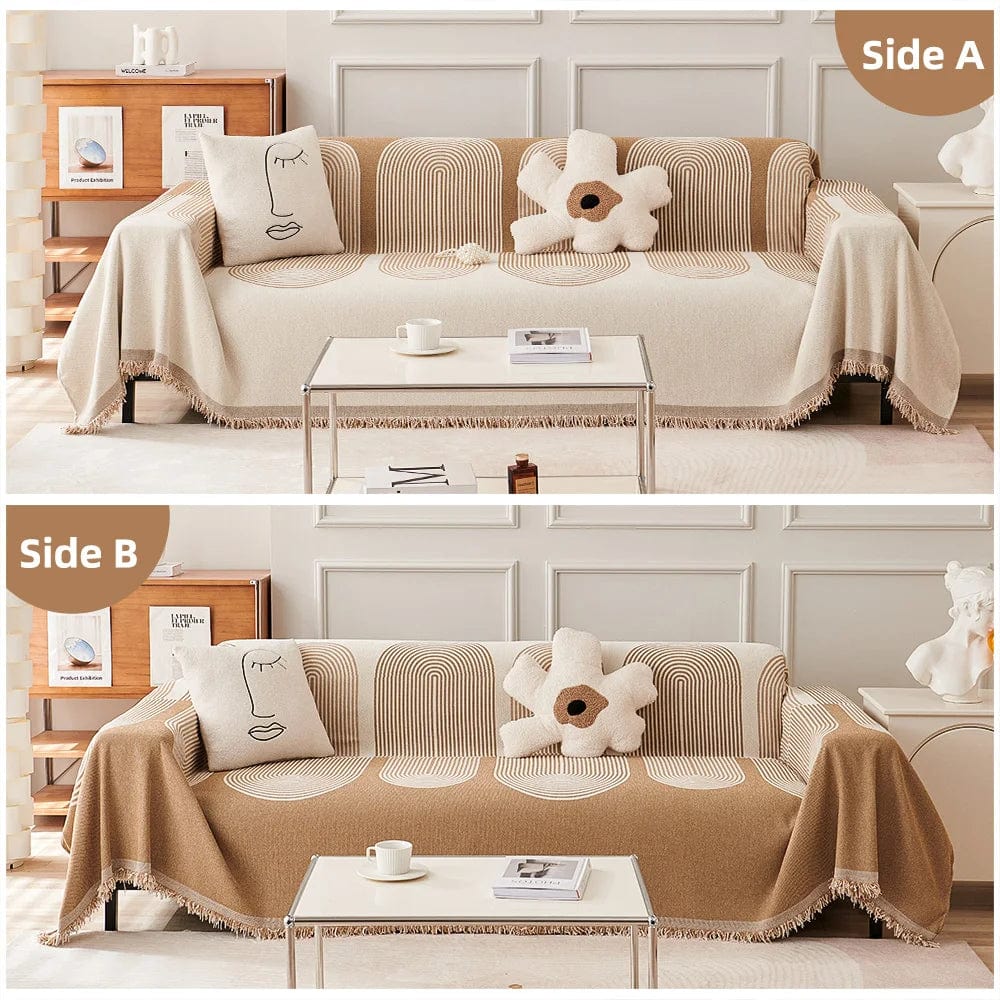 Mid Century Boho Chenille Sofföverdrag | Veska