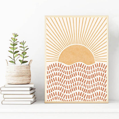 Mid Century Sun Print | Veska