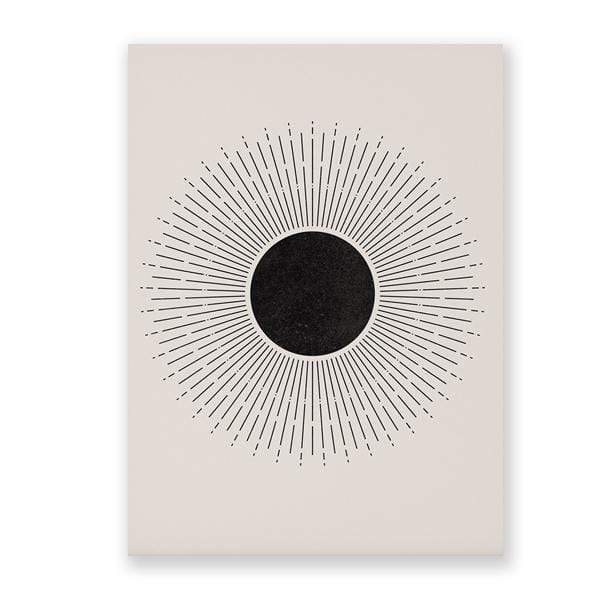 Mid-Century Svart Soltryck | Veska