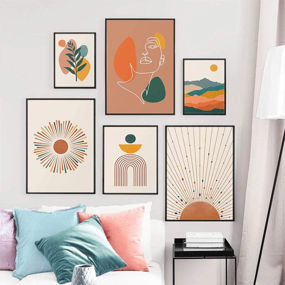 Mid Century Vägghängande Konst | Veska