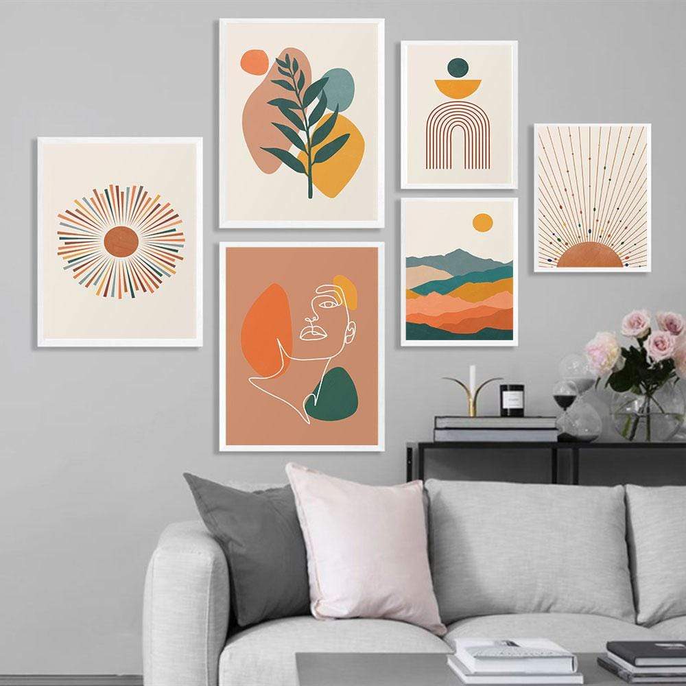 Mid Century Vägghängande Konst | Veska