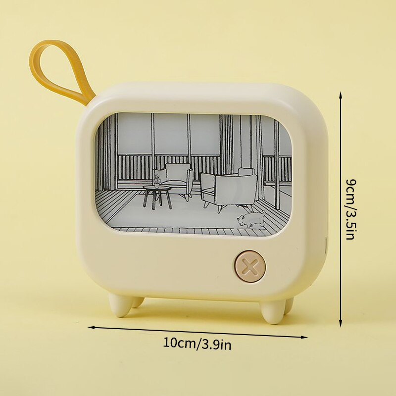 Mini Art TV Målning Dekor Nattlampa | Veska S1 TV dekoration