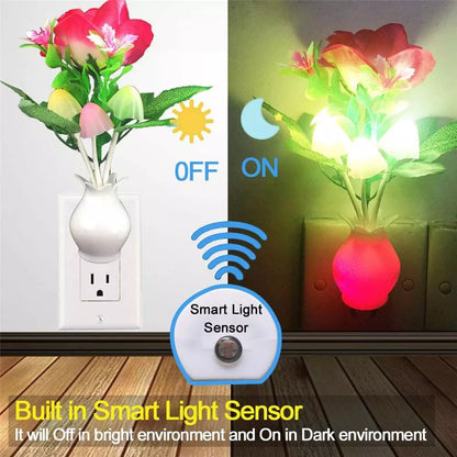 Mini Blomster Vase Smart Ljus Sensor Nattlampa | Veska