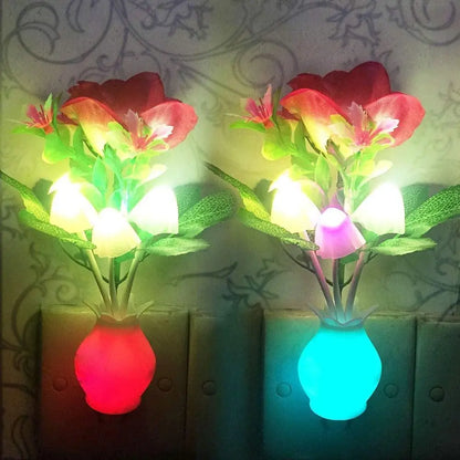 Mini Blomster Vase Smart Ljus Sensor Nattlampa | Veska