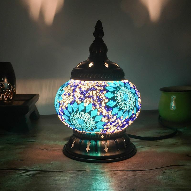 Mini Bord Mosaik Lampa | Veska Blå