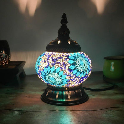 Mini Bord Mosaik Lampa | Veska Blå