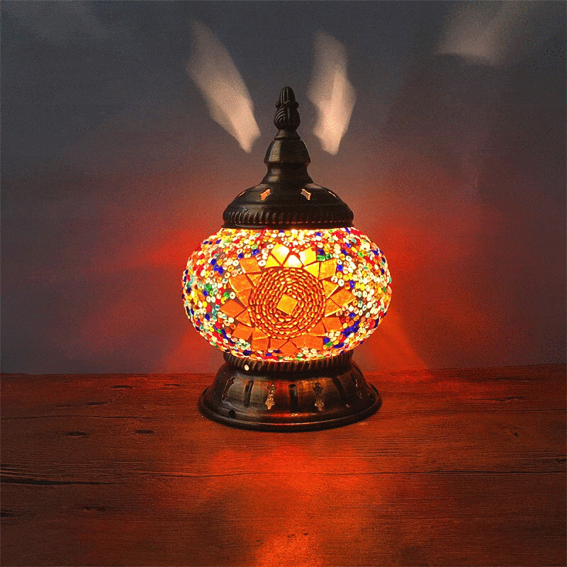 Mini Bord Mosaik Lampa | Veska orange