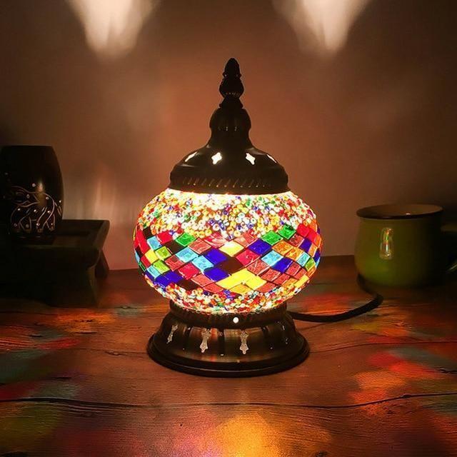 Mini Bord Mosaik Lampa | Veska regnbåge