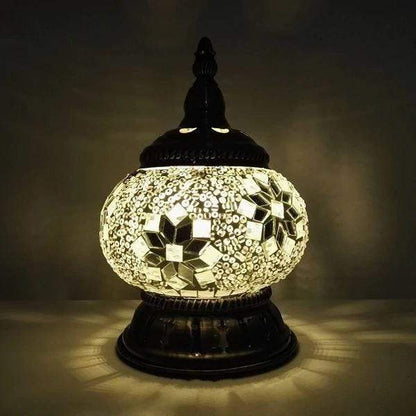 Mini Bord Mosaik Lampa | Veska vit