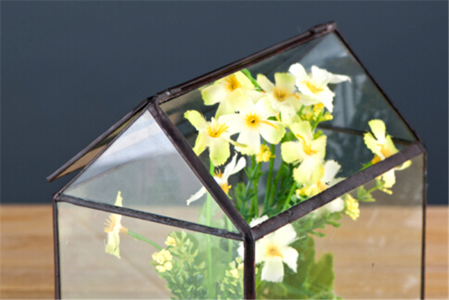 Mini Bordtop Hantverk Grönhus Terrarium | Veska