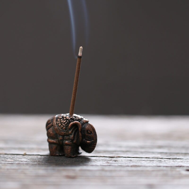 Mini Elephant Rökelsepinne Hållare | Veska Standard Titel