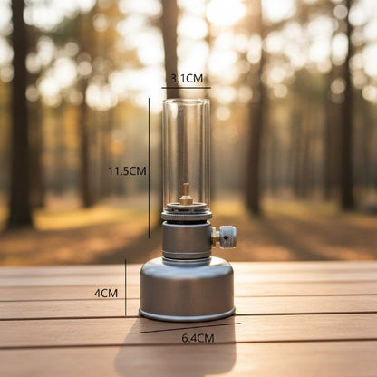 Mini Gas Flame Torch Bords Lampa | Veska Silver
