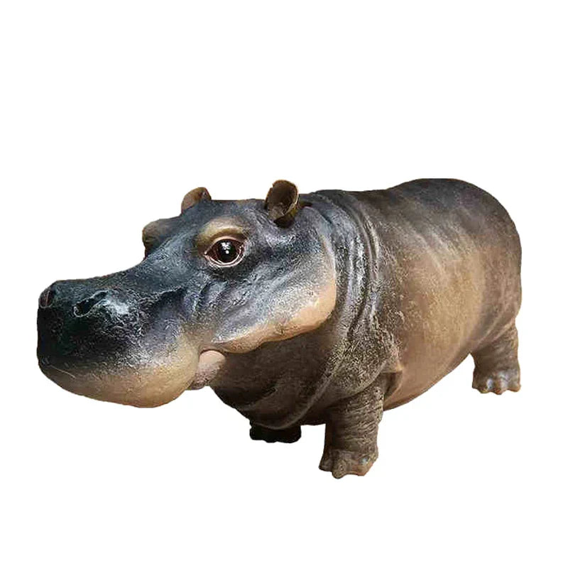 Mini Hippo Dekorativ Fiskbowl Luft Bubblare | Veska Standardtitel