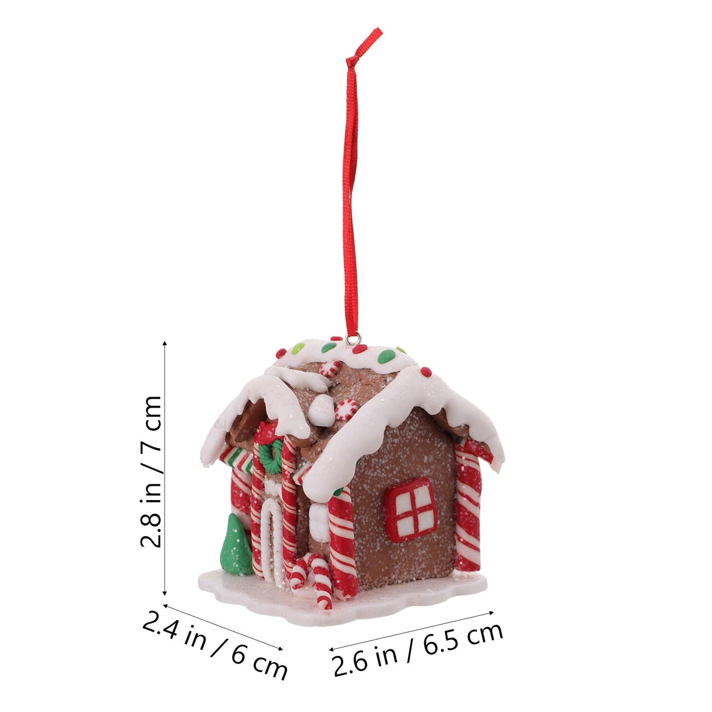 Mini Jul Pepparkakshus Dekorationer | Veska
