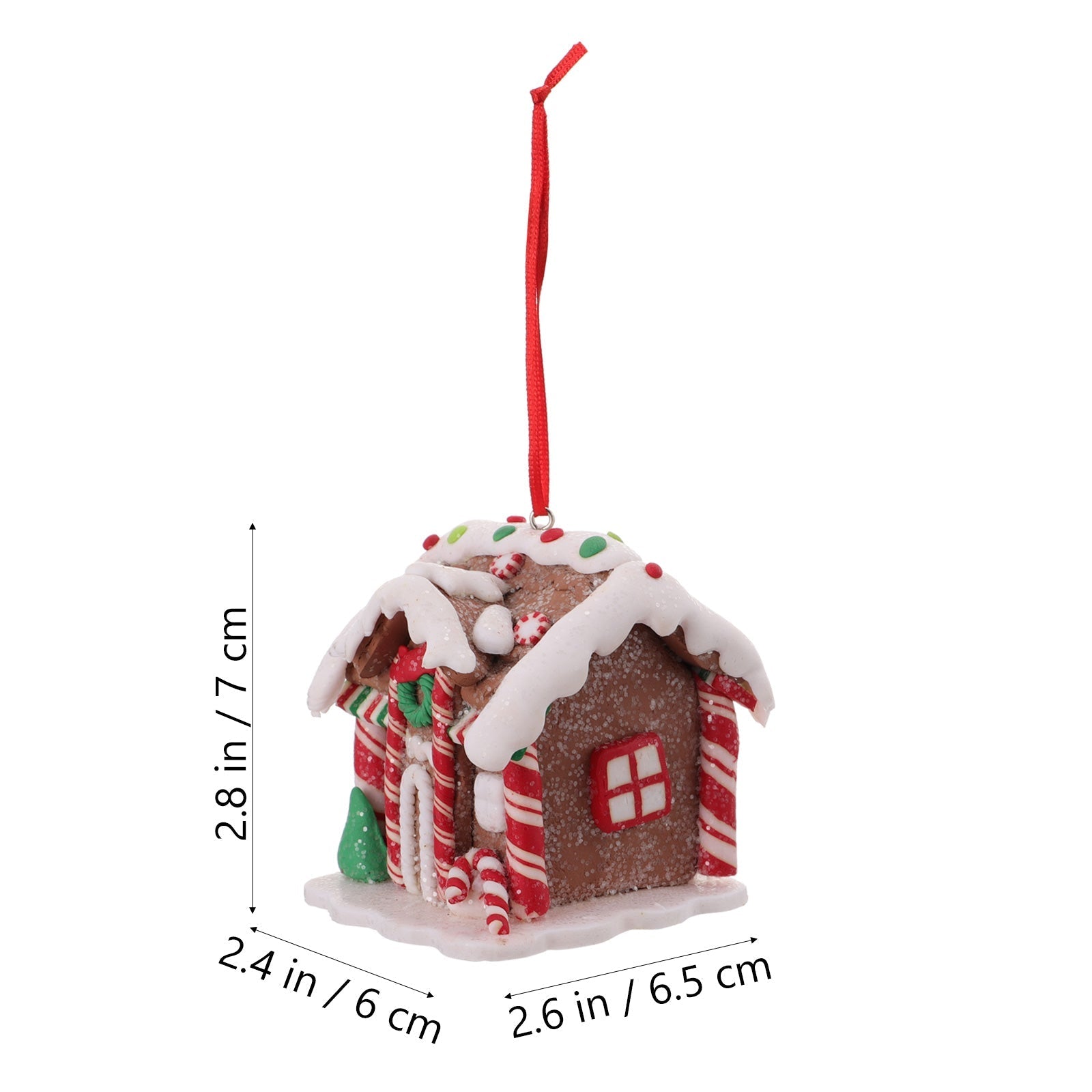 Mini Jul Pepparkakshus Dekorationer | Veska