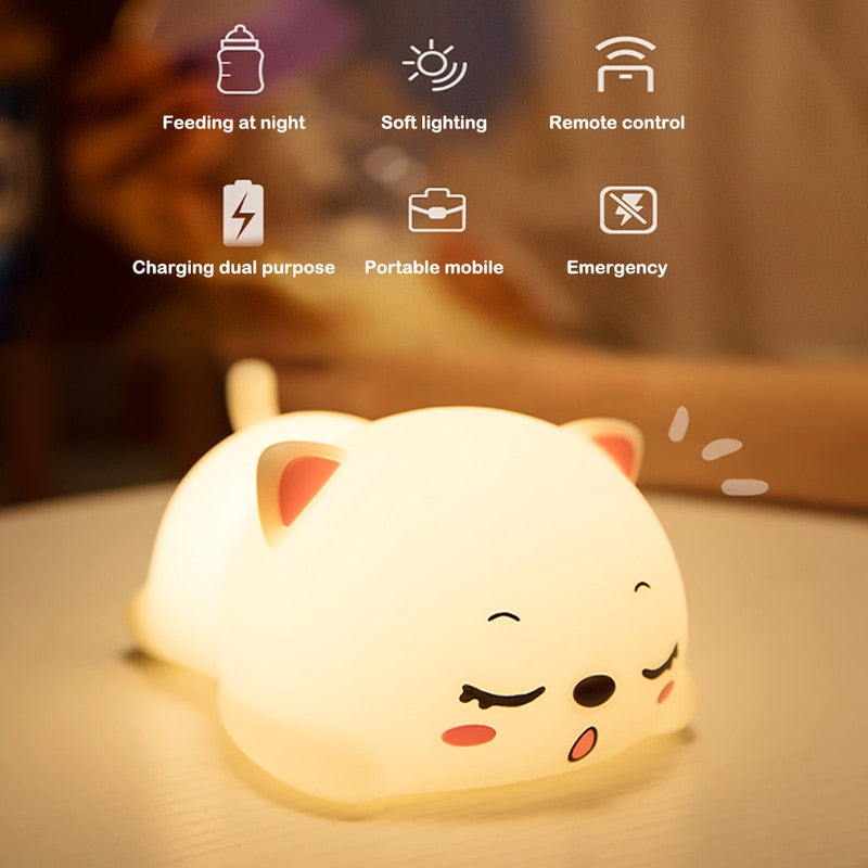 Mini Katt LED Touch Sensor Nattlampa | Veska