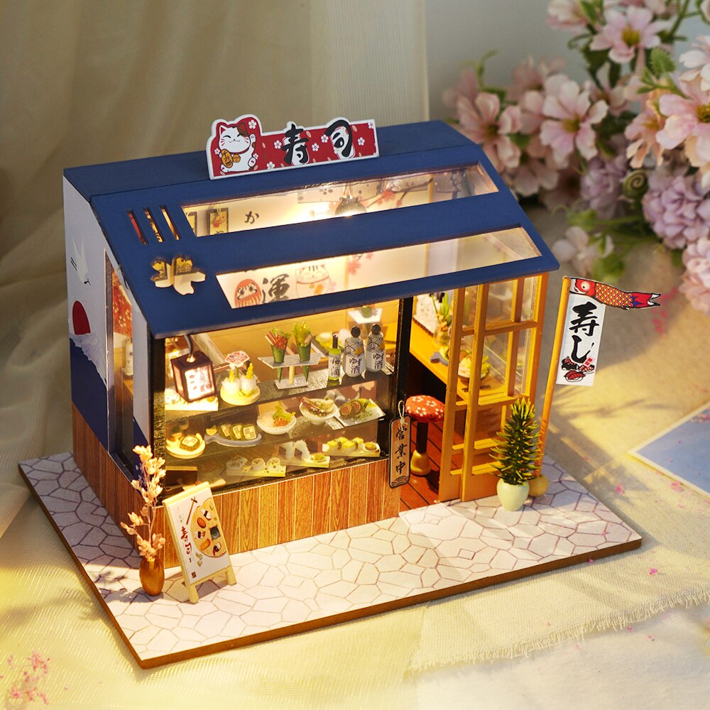 Miniatyr DIY Japanska Byggleksaker Kit | Veska