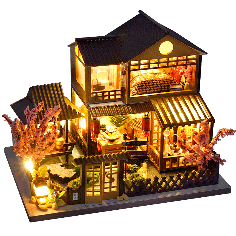 Miniatyr DIY Japanska Byggleksaker Kit | Veska TC14