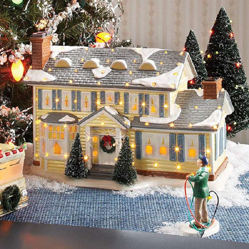 Miniatyr Julhus Skrivbordsdekoration | Veska