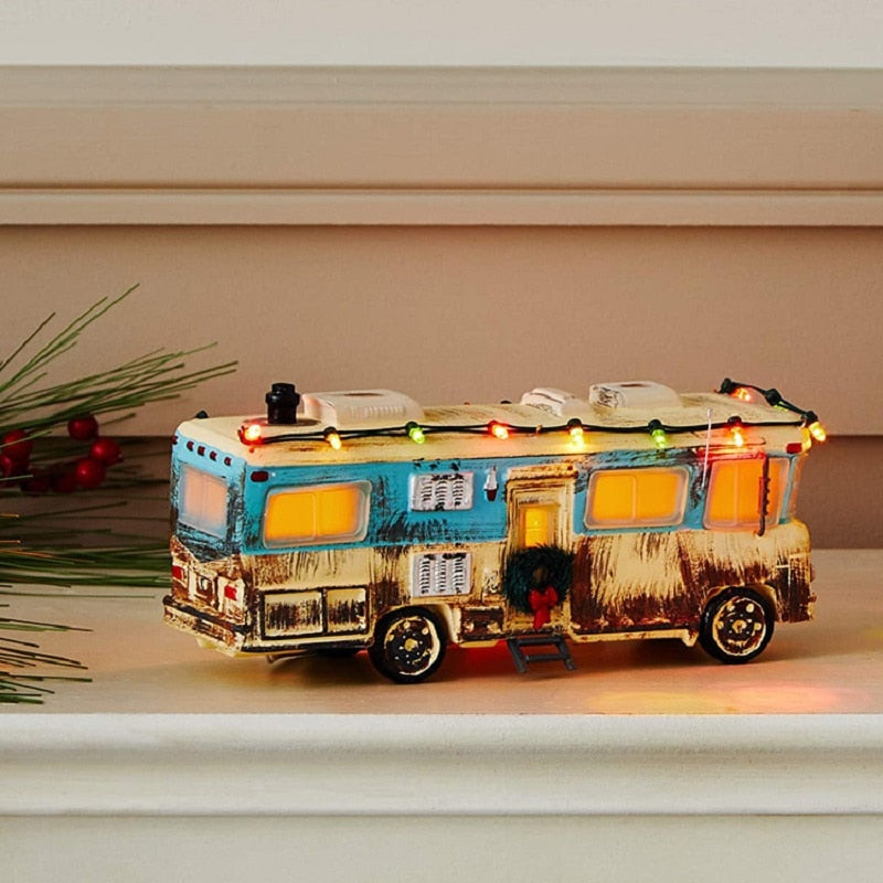 Miniatyr Julhus Skrivbordsdekoration | Veska