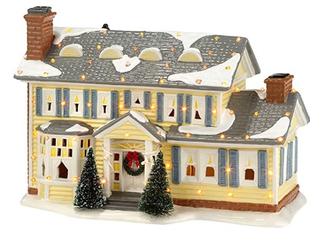 Miniatyr Julhus Skrivbordsdekoration | Veska Hus