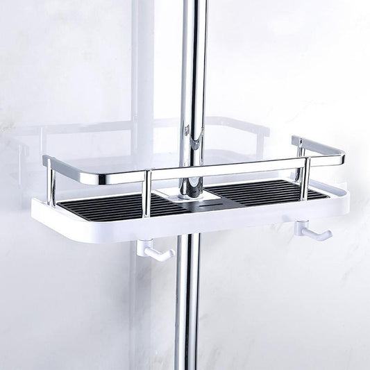 Minimalist Duschhylla Kompakt | Veska Vit Aluminium