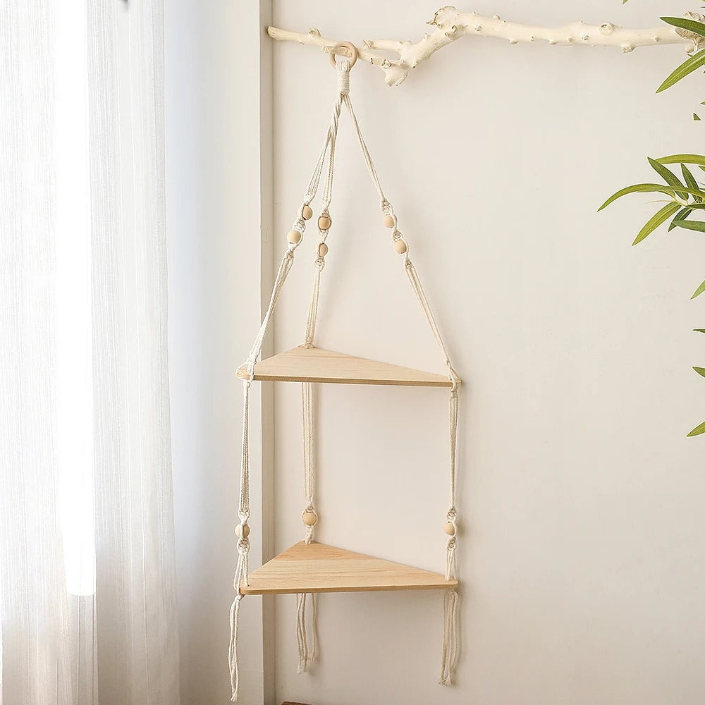 Minimalist Hängande Växt Hylla | Veska dubbel hylla