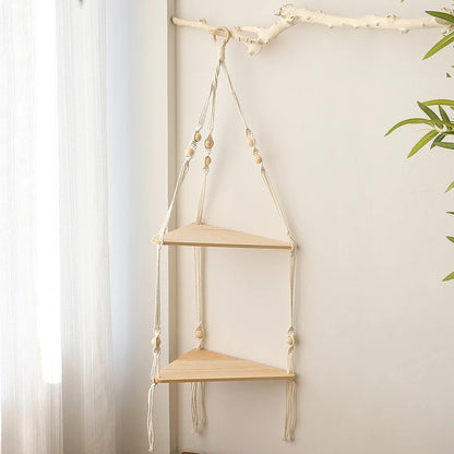 Minimalist Hängande Växt Hylla | Veska dubbel hylla