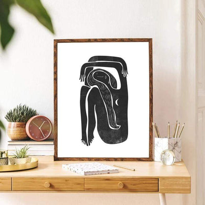 Minimalist Kvinnlig Väggkonst | Veska