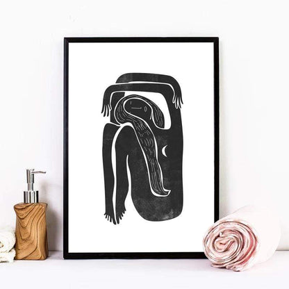 Minimalist Kvinnlig Väggkonst | Veska