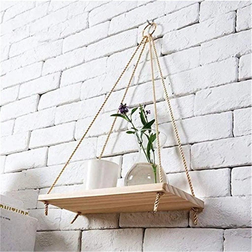 Minimalist Trä Vägg Hylla | Veska