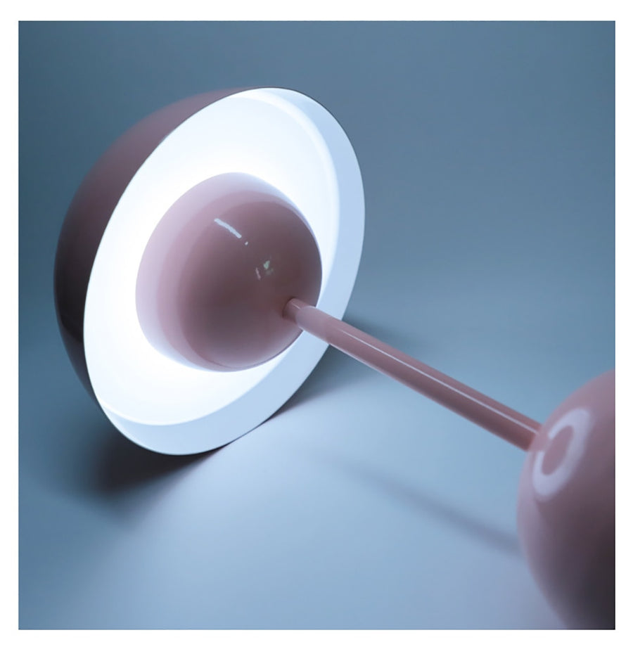 Minimalistisk Blomkruka Bordslampa - Uppladdningsbar Bordsbelysning & Trådlös Design Svampskulpterade Lampor | Veska