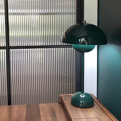 Minimalistisk Blomkruka Bordslampa - Uppladdningsbar Bordsbelysning & Trådlös Design Svampskulpterade Lampor | Veska