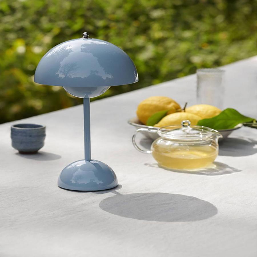 Minimalistisk Blomkruka Bordslampa - Uppladdningsbar Bordsbelysning & Trådlös Design Svampskulpterade Lampor | Veska