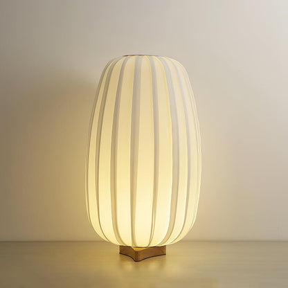 Minimalistisk Bordslampa med Bambubas | Veska Dia 27cm x H 50cm